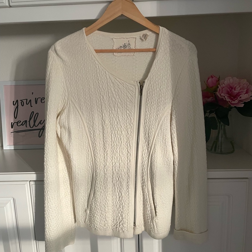 Anthropologie Angel of the North Asymmetrical Cardigan